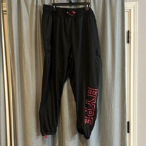 Rue21 Black Joggers with Bold Pink Hype Logo